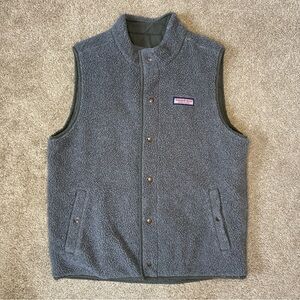 Vineyard Vines Gray Fleece Vest